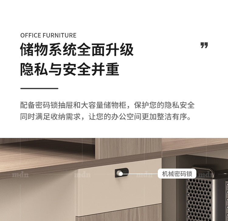 Staff Desk Office Desk and Chair Set Simple Modern Office Partition Computer Desk Employee Desk Six-Person Booth