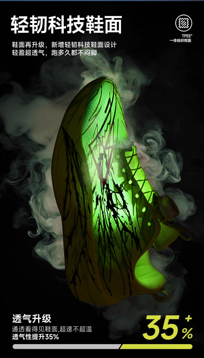 Red Rabbit9pro Really Explosive Carbon Plate Luminous Casual Breathable Running Shoes Outdoor Racing High Elastic Shock Absorption Non-slip Sneakers