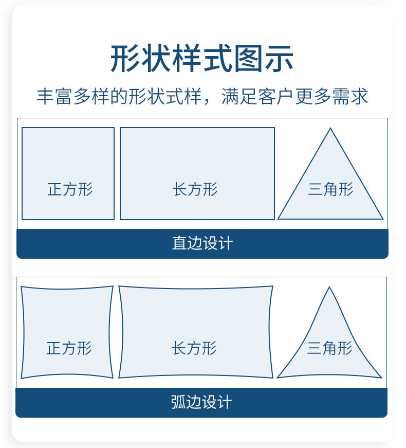 Triangular Sunshade Sail Camping Sunshade Garden Pool Waterproof Balcony Sunscreen Garage Sunshade Curtain Courtyard UV Protection