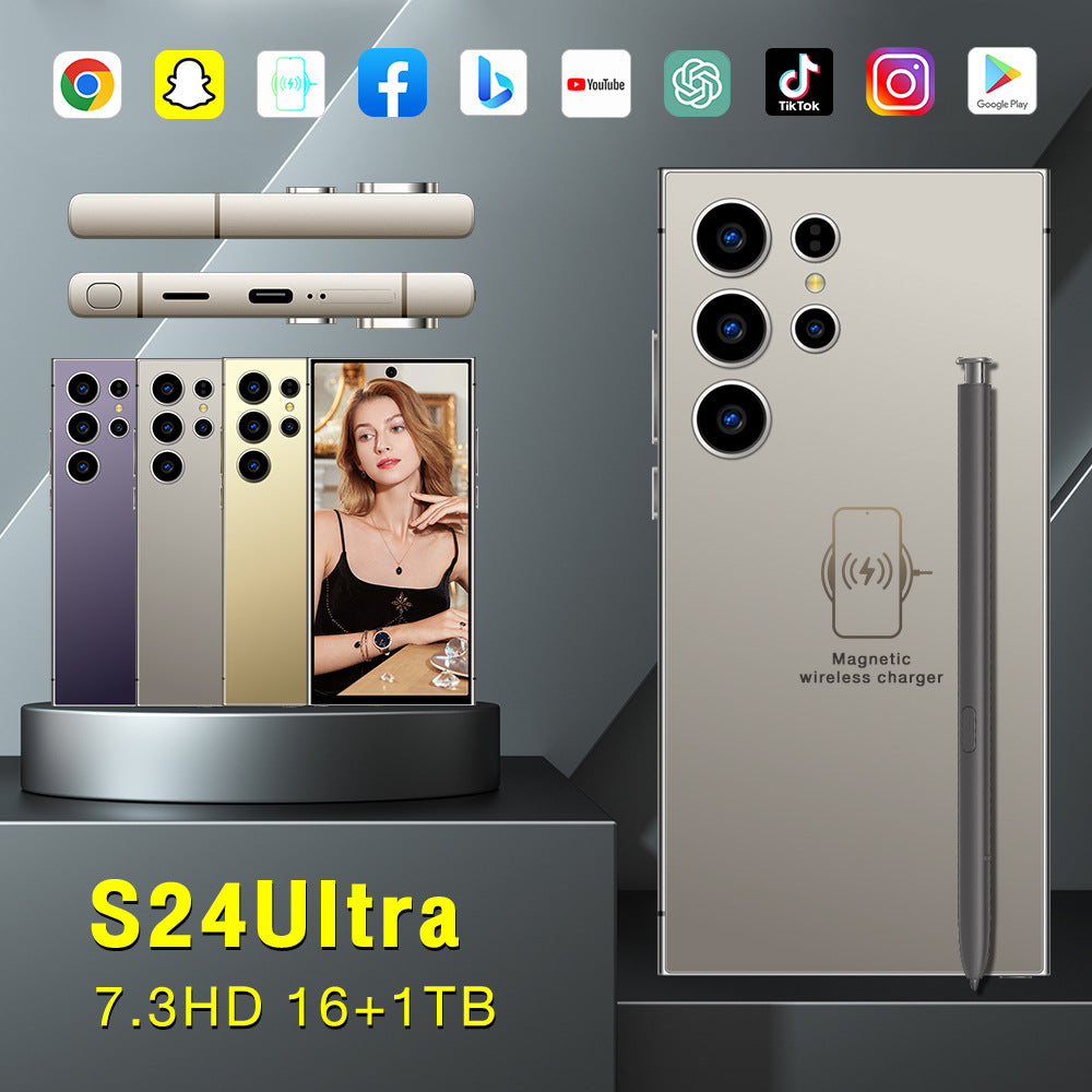 New Smartphone S24Ultra Large Screen16+1T Smartphone Factory Price Wholesale(Popular)