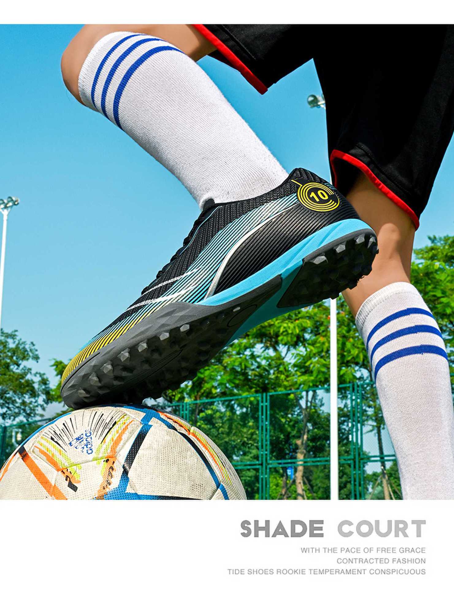 New professional football shoes for men and women teenagers TF Broken Nail AG Long Spike Lightweight Wear-Resistant Competition Training Shoes