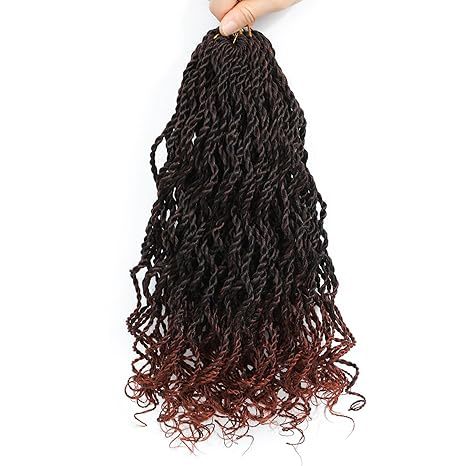 European and American Cross-Border Direct Supply Synthetic Wigs18Curved Dreadlocks Wavy senegalese twist Wig