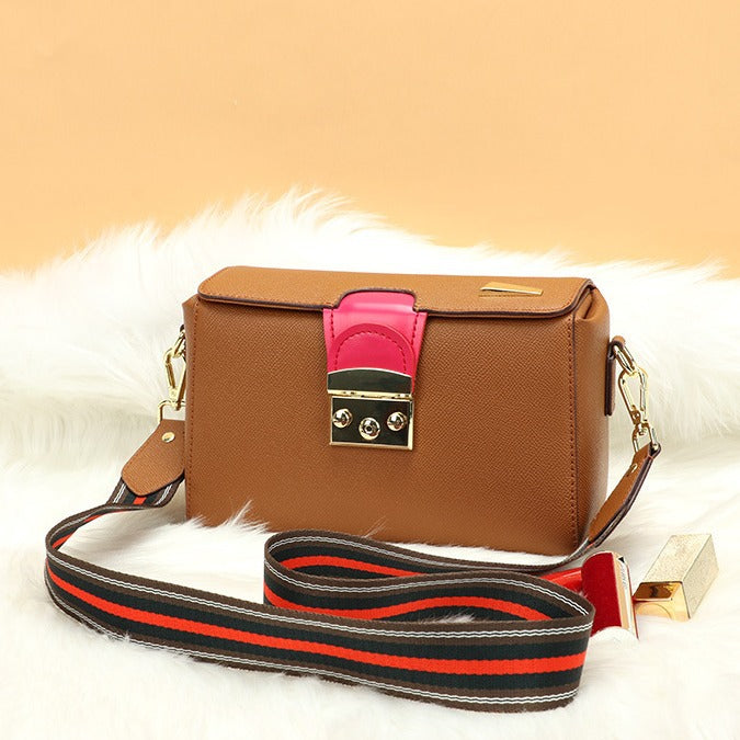 2024New Spring Festival Trendy Fashion Personality Small Square Bag Retro Simple Casual Crossbody Bag Mini Shoulder Bag