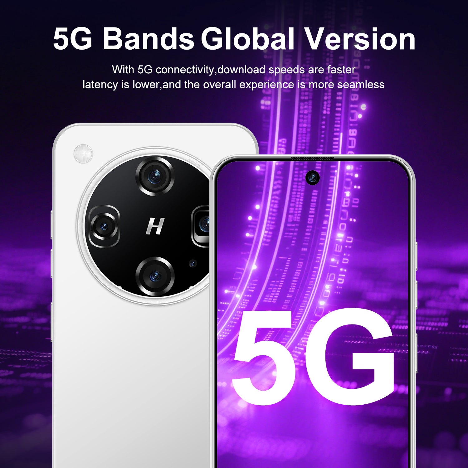 New X8 Ultra Android Smartphone7.3Large Screen with Perforations16+1T E-commerce available