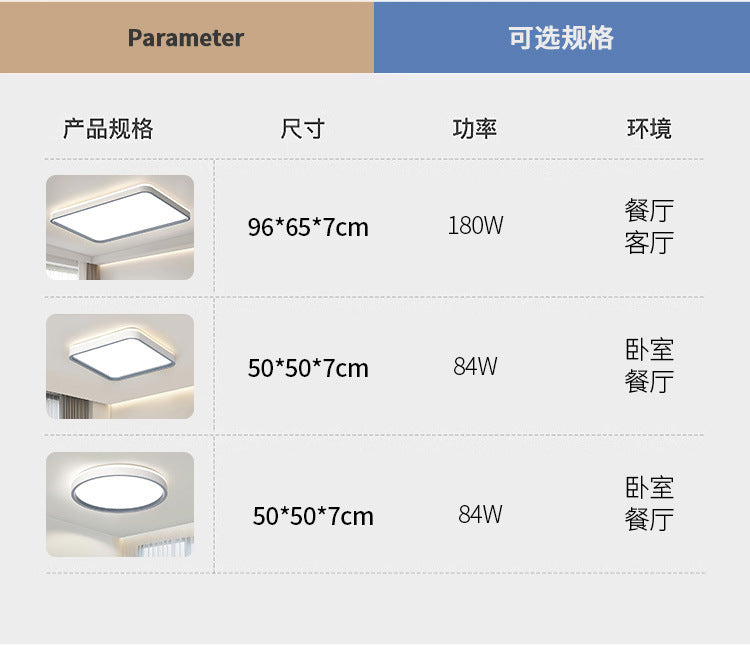 Full Spectrum Eye Protection Highlight led Ceiling Lamp Living Room Lamp Simple Modern Elegant Lighting Fixture Room Study Bedroom Lamp