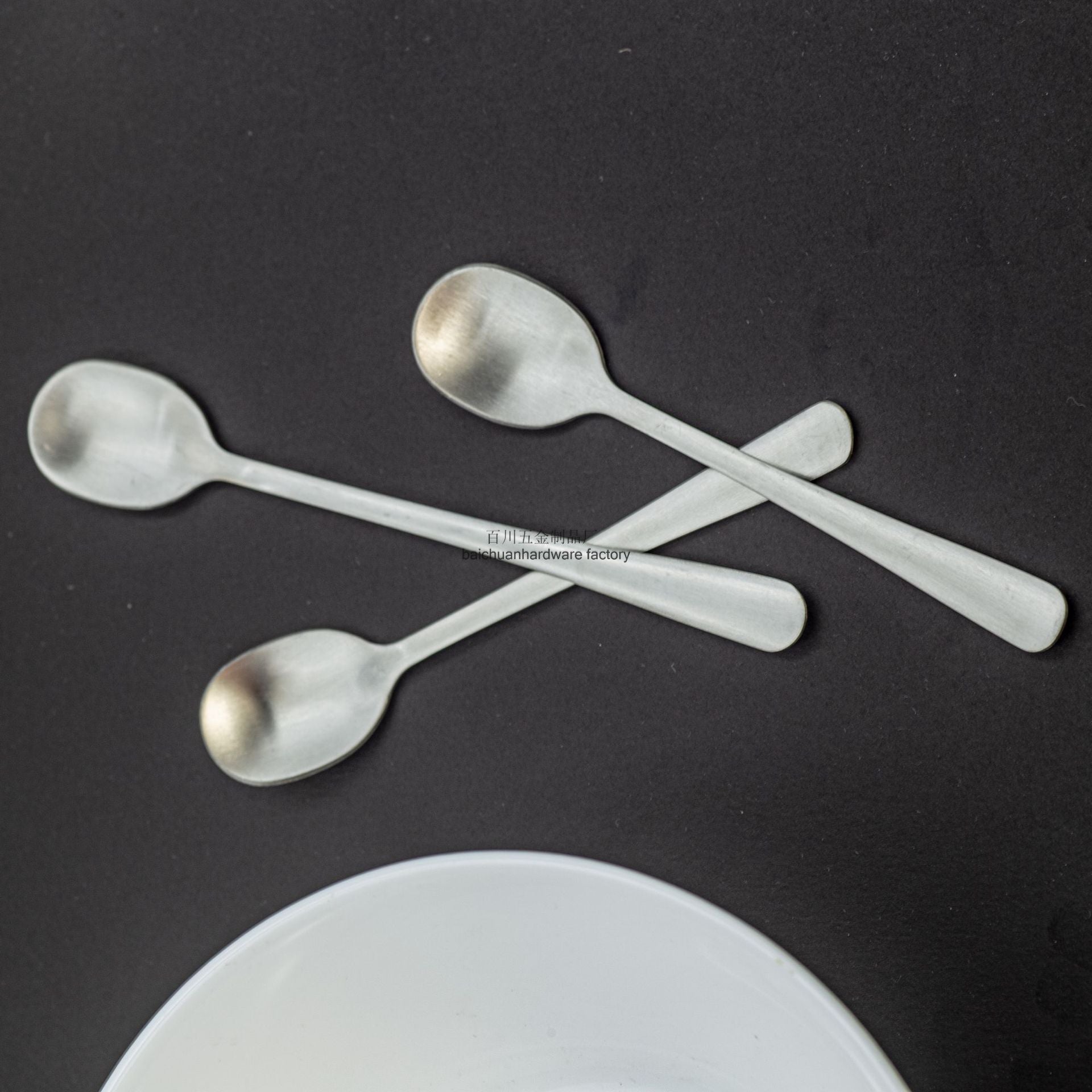 Manufacturer Extra Small Spoon Stainless Steel Coffee Spoon Creative Spoon Small Round Spoon Mini Extra Small Spoon8CM Seasoning Spoon