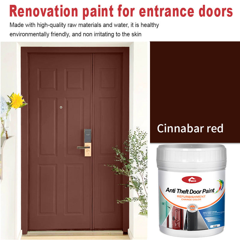 Anti-theft Iron Door Paint Metal Aluminum Alloy Iron Door and Window Renovation Color Change Rust-Proof Water-Based Paint Latex Paint