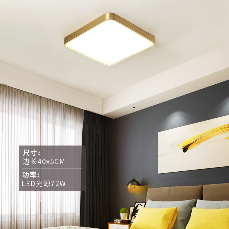 Modern simple personality square living room lamp Nordic Creative Home Use led Bedroom Ceiling Light Zhongshan Lighting Fixtures