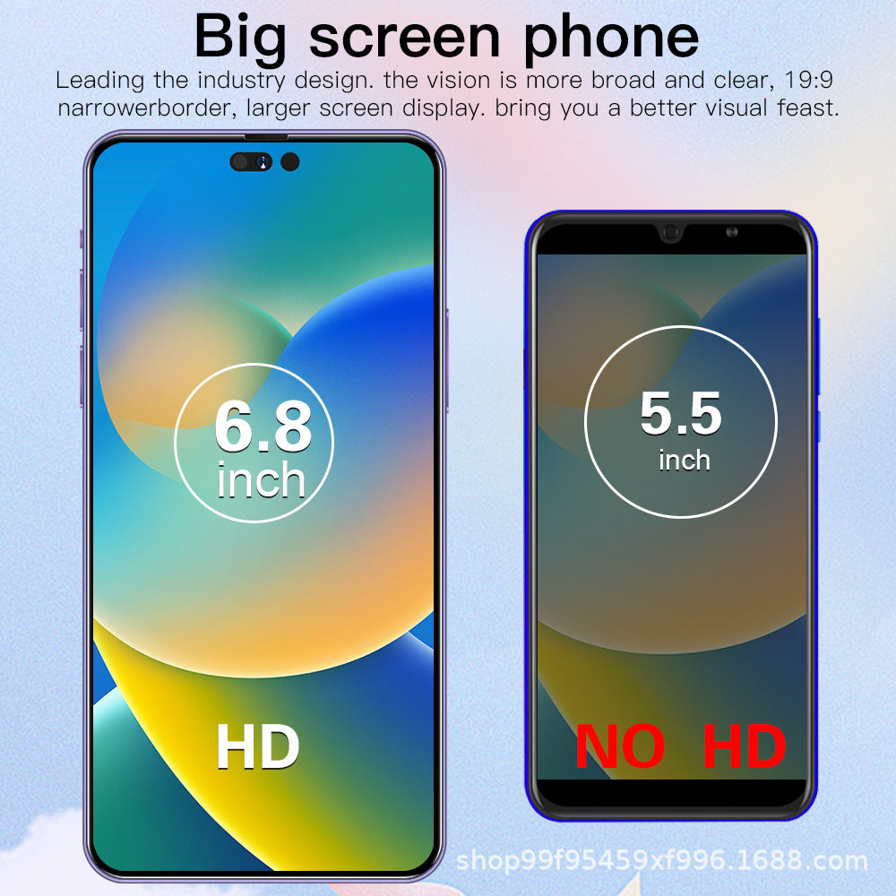 Xidian New Model Exclusive Supply i14promax True4G 3+64G Android6.7Large Screen Smartphone
