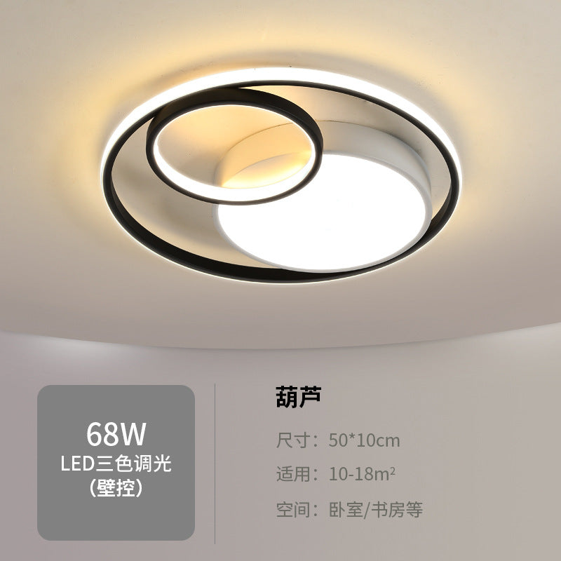 Master bedroom lamp ceiling lamp round room lamp simple modern home use led Nordic Style Study Lamp Cozy and Romantic