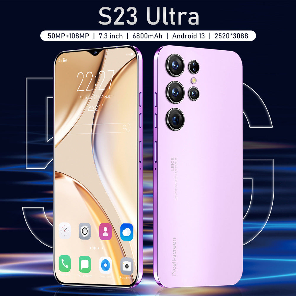 Mobile Phone S23 Ultra E-commerce hot-selling product4G Android16+1T In-stock Smartphones(Popular)