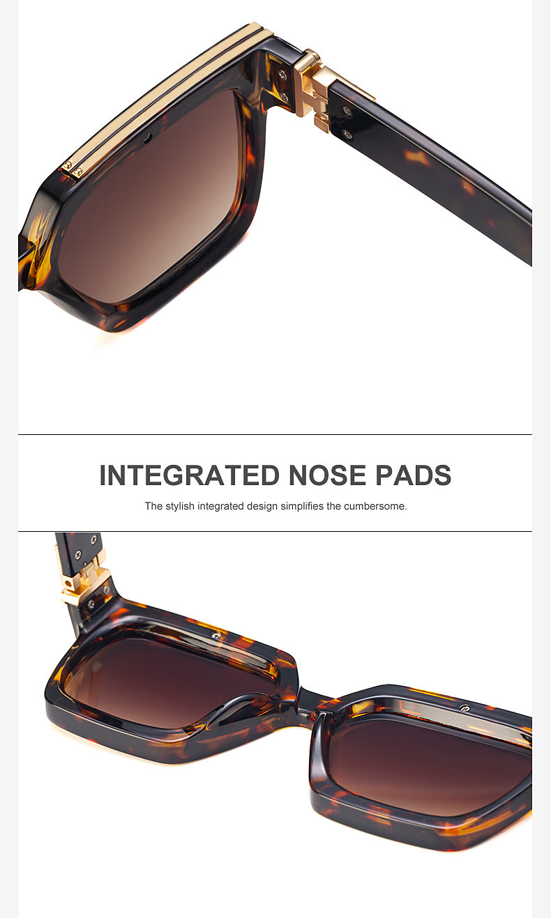 86229Small Frame Sunglasses for Women, European and American Style, Small Size, 0k Rich Man Same Style Sunglasses for Men, Trendy sunglasses