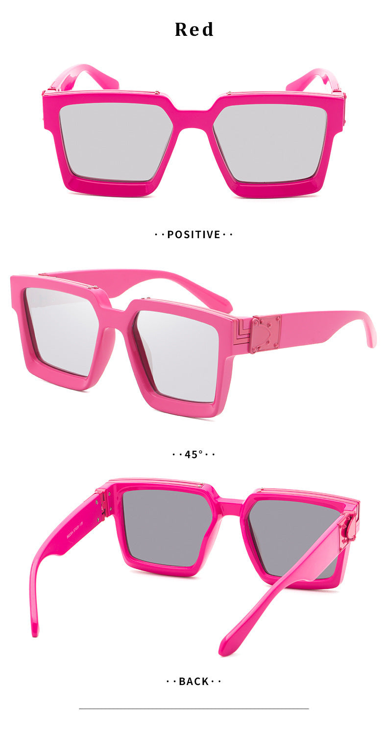86229Large Frame Sunglasses for Women, European and American Internet Celebrity Style, 0k Fashionable Rich Men's Sunglasses sunglasses