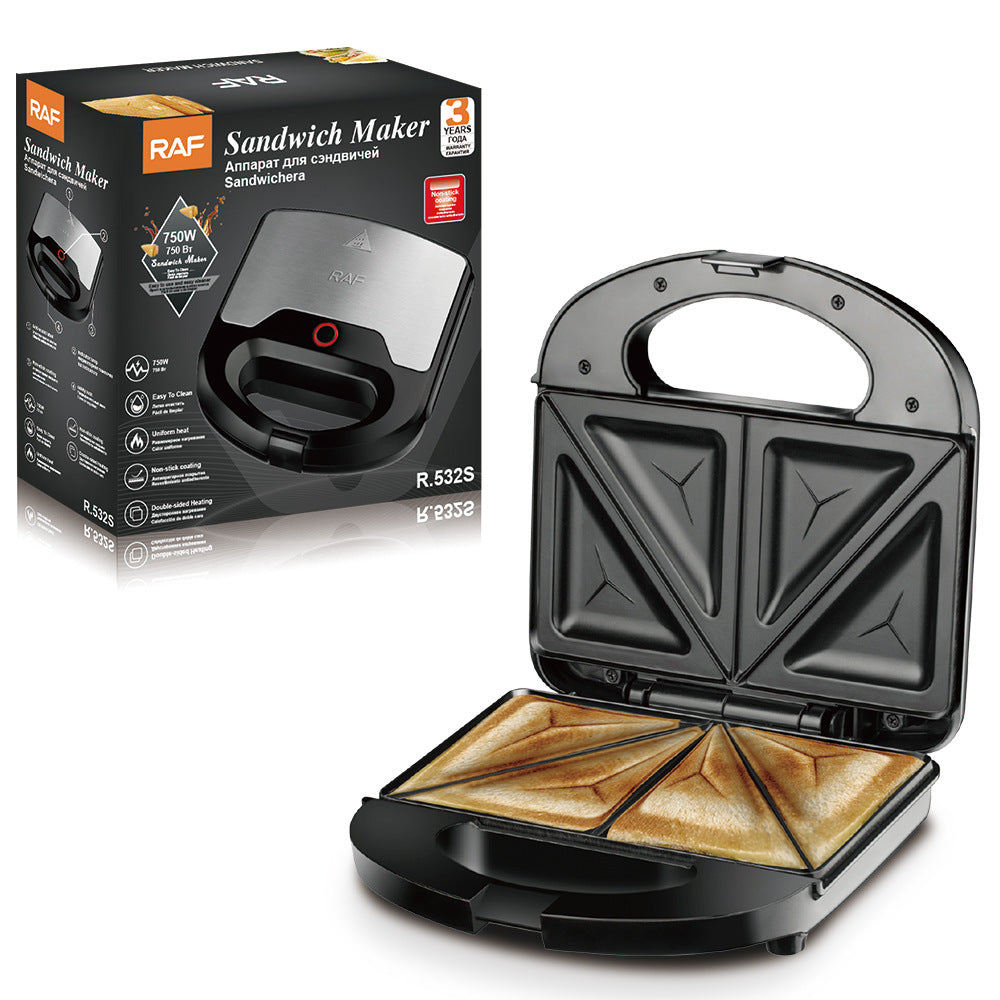 RAF European Standard Household Steak Breakfast Machine Internet Celebrity Mini Sandwich Light Food Strip Breakfast Machine R.532