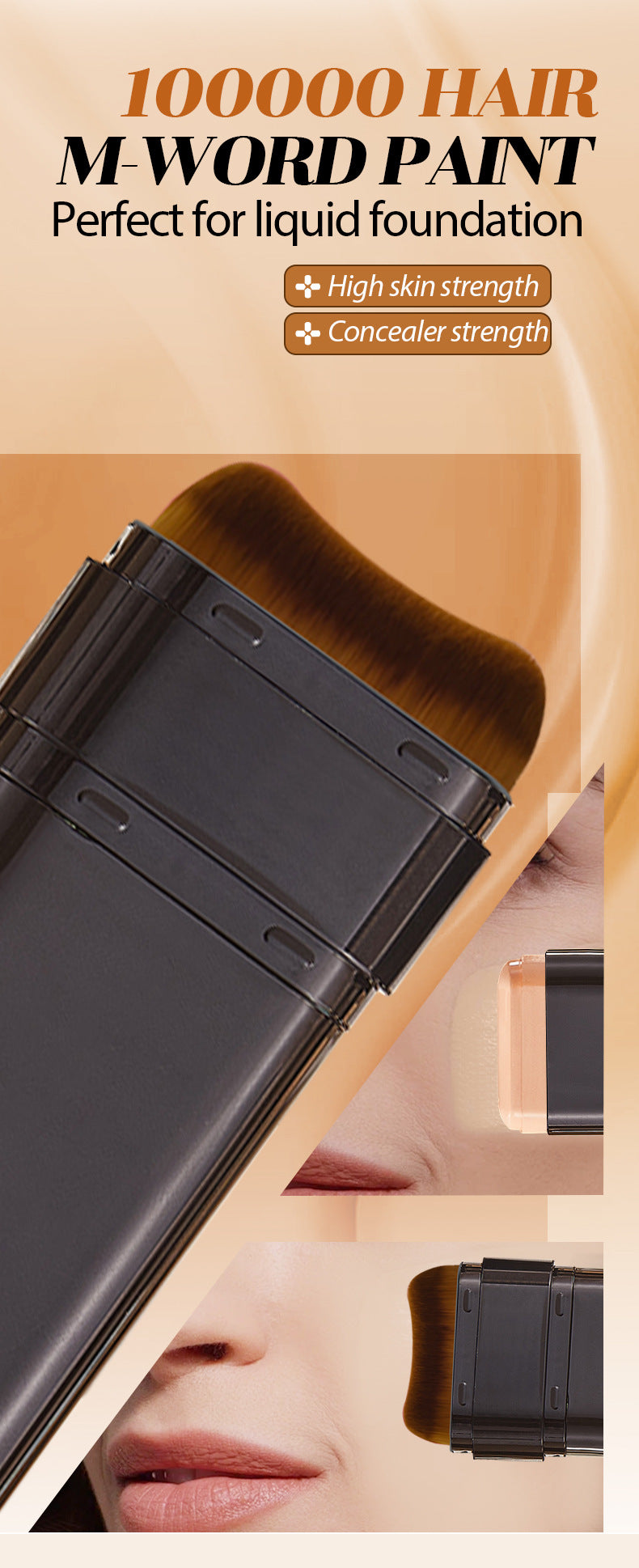 Eraser Double-ended Foundation Cream20g Concealer Moisturizing Long-lasting Makeup Removal Matte Lightweight Foundation