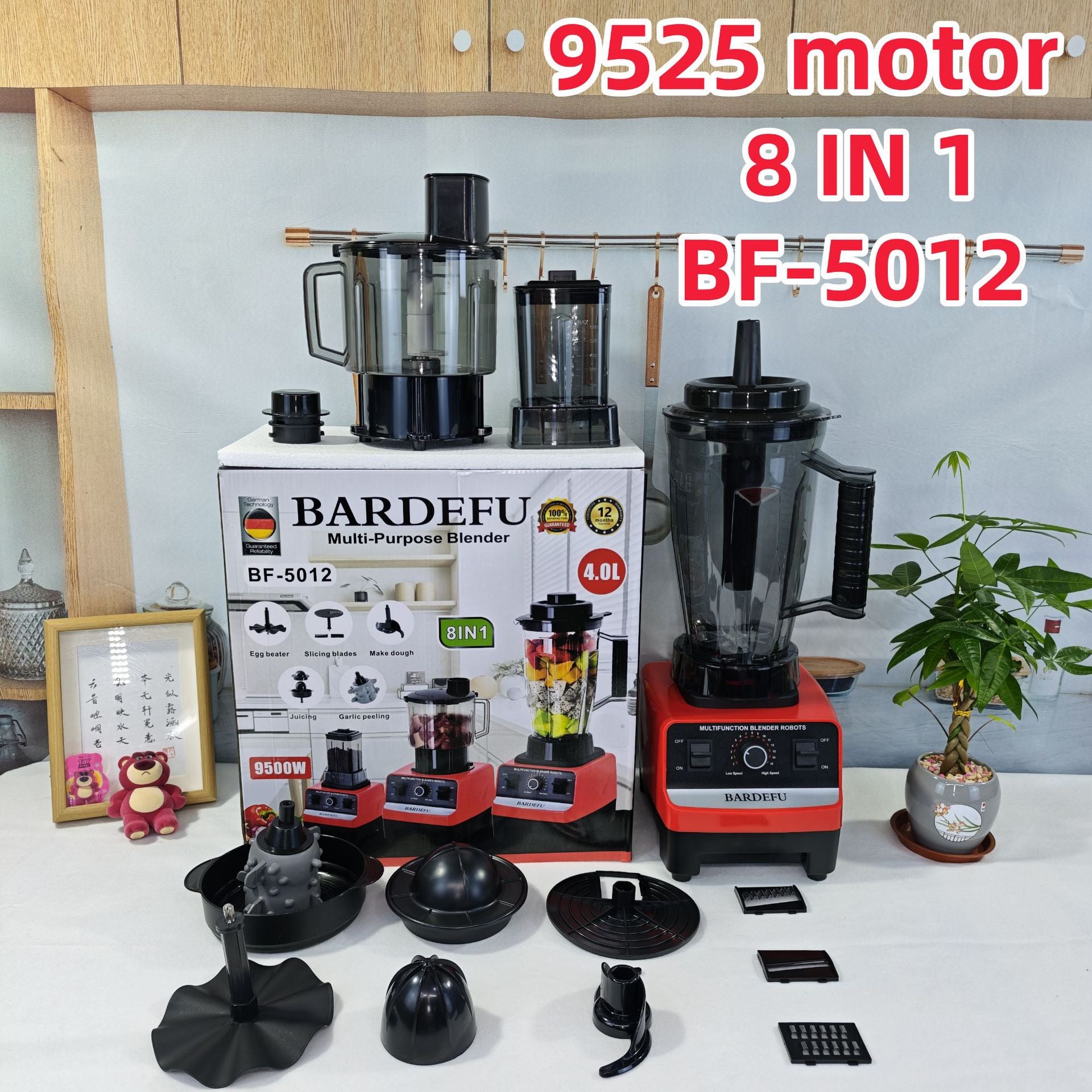 8in1blender North America Europe Stainless Steel Large Capacity Metal Blender Meat Grinder Juicer  Hot Sale