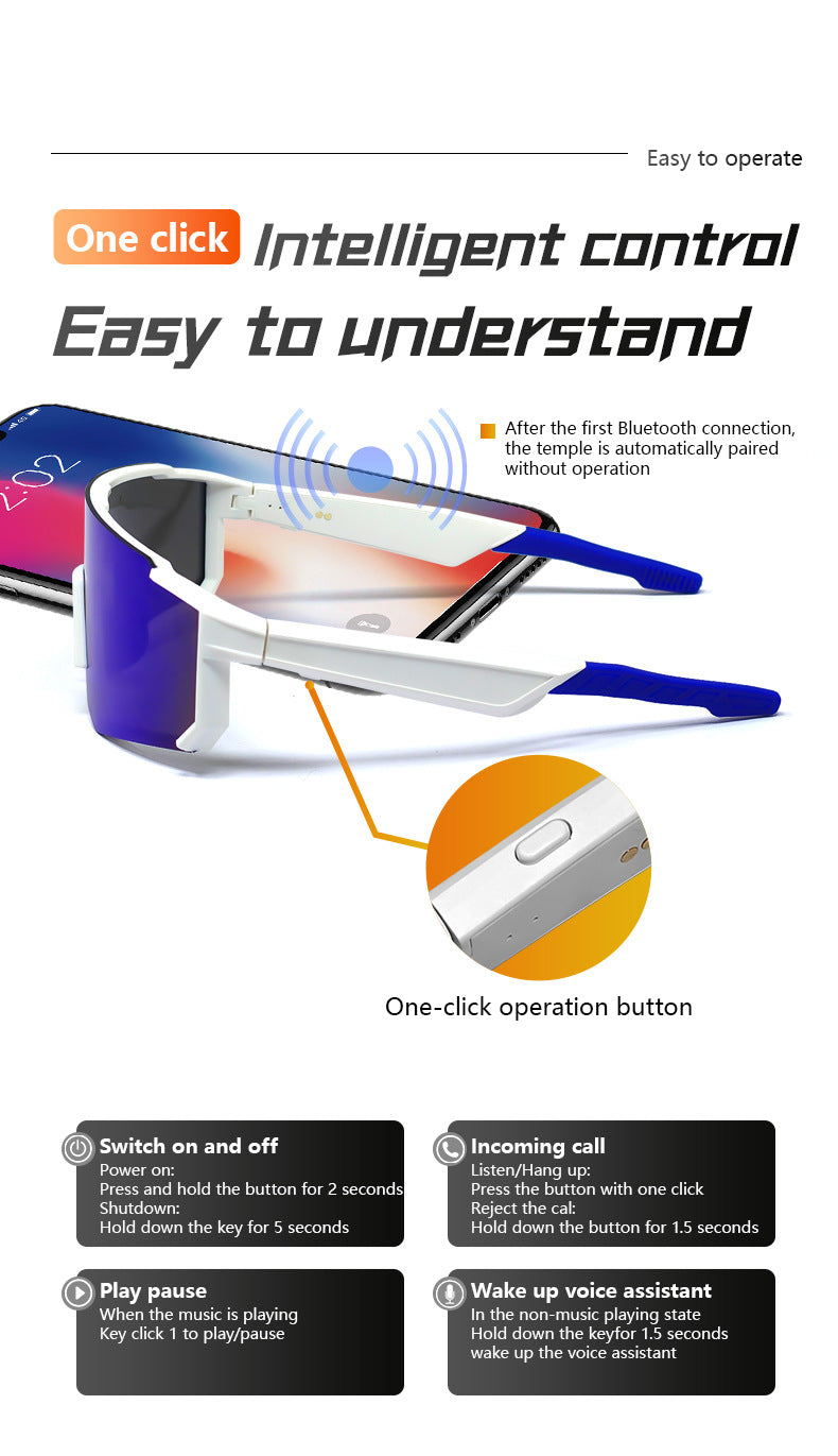 QY01 Pro1Bluetooth Glasses AI Translation Bluetooth Call Music Playback Outdoor Cycling Sports Glasses
