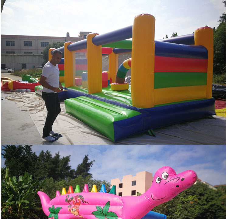 Indoor and Outdoor Small Inflatable Trampoline Jumping Bed Children's Play Castle Sports Slide Naughty Castle Toy Manufacturer