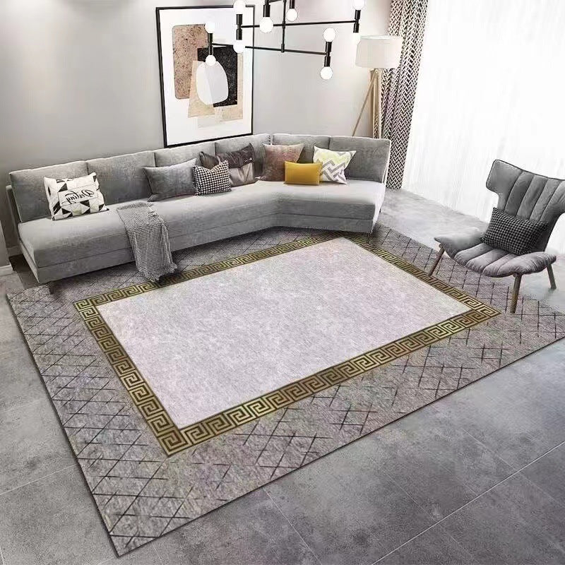 Wholesale Crystal Velvet Light Luxury Carpet Living Room Sofa Coffee Table Mat Modern Bedroom Carpet Home Full Carpet