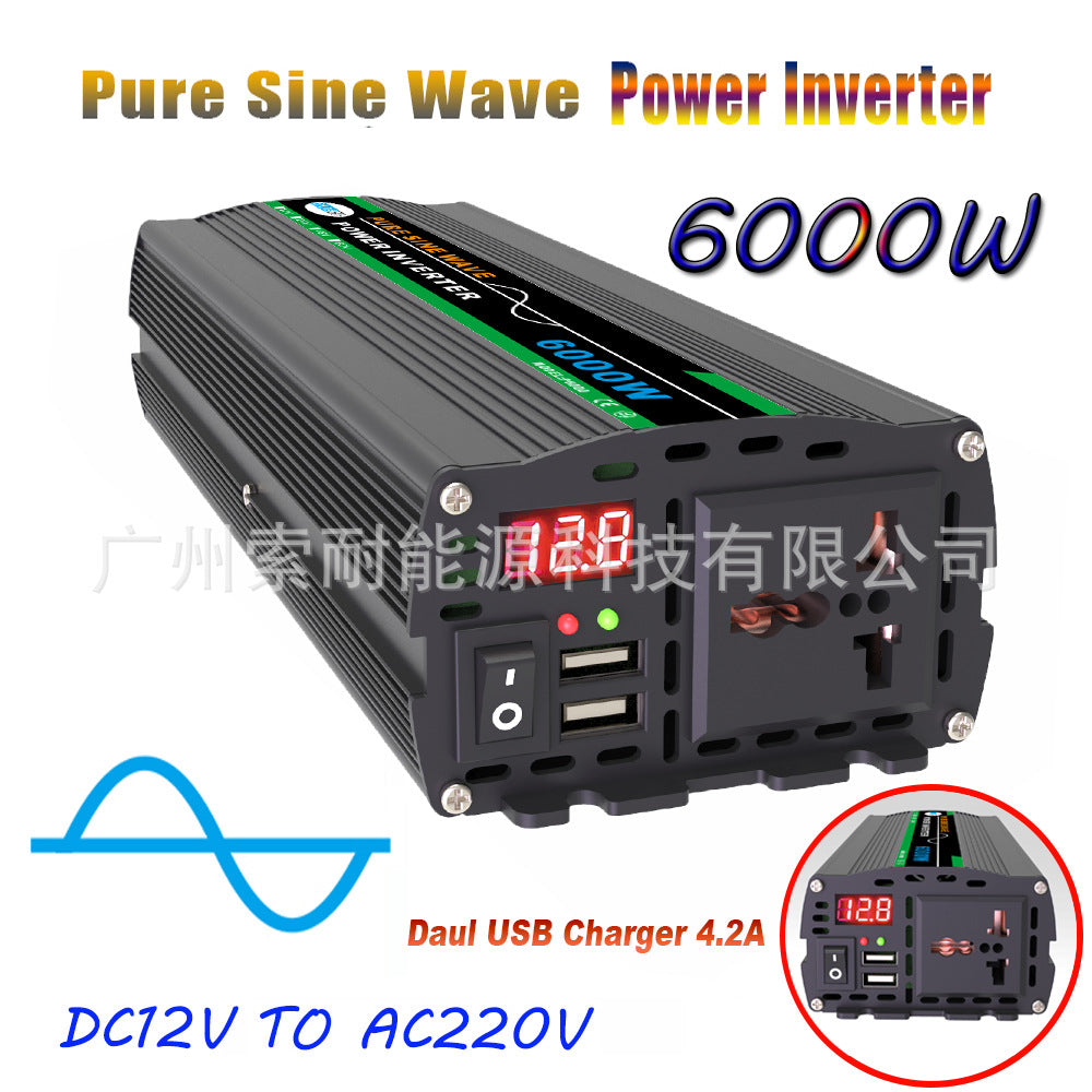 Automotive Pure Sine Wave Inverter1300W Outdoor Adapter Converter12V24V48V60V Turn110V220V
