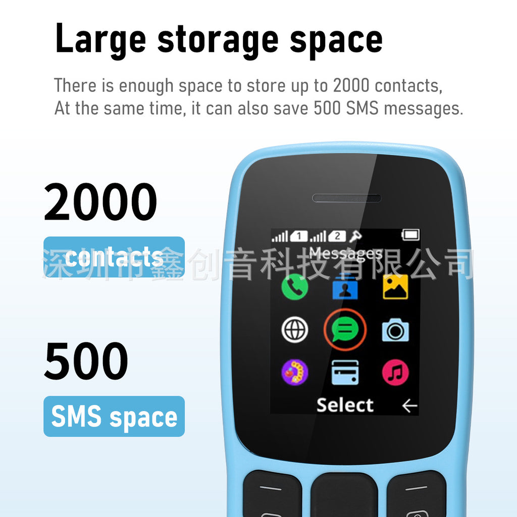 TK Straight Button Telephone106Feature Phone105Low-end Senior Phone with Multiple SIM Slots2G Hot-Selling Mobile Phone GM