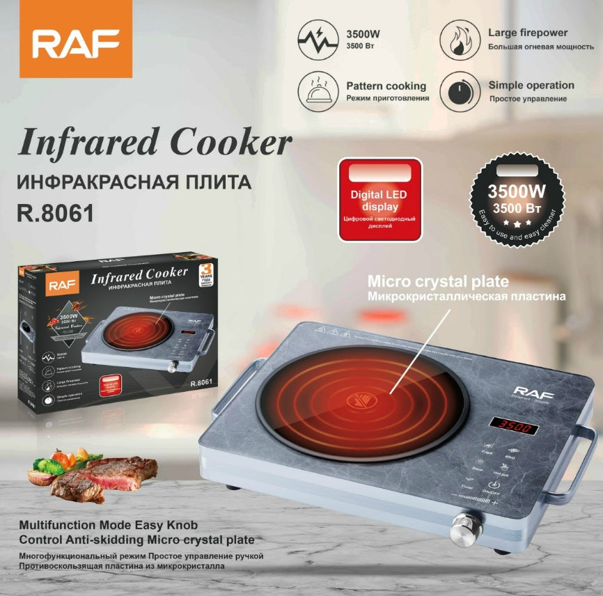 RAF European Standard Electric Ceramic Stove for Home Use, Multi-Functional High-Power Stir-Fry Hot Pot Induction Cooker, Countertop Electric Stove for Stir-Frying and Cooking