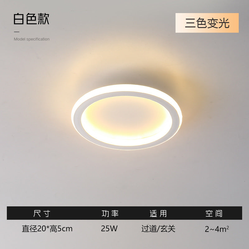 Entryway Hallway Light Modern Minimalist Corridor Balcony Ceiling Light Creative Minimalist Square Round Cloakroom Light