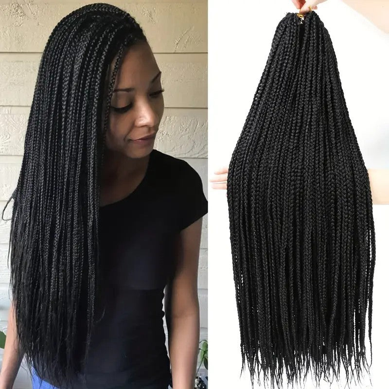 Cross-border Crochet Three-strand Braid Three strand braided synthetic hair extens