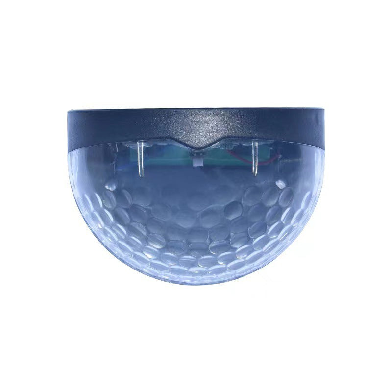 Solar Fence Light Semi-circular Step Light6LED Garden Balcony Wall Lamp Fence Courtyard Decorative Wall Lamp Outdoor