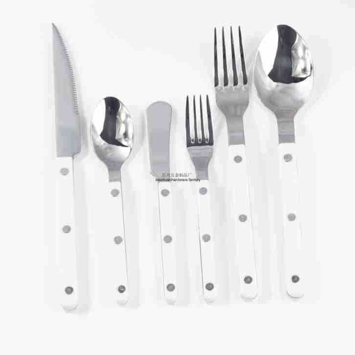 Stainless Steel Knife, Fork, and Spoon Three-Piece Set ins Wind Tableware Set Knife and Fork Cream Style Steak Western Knife and Fork Set