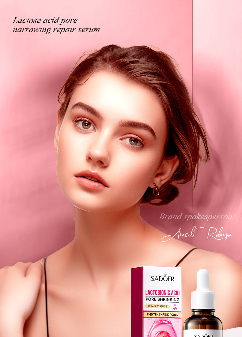 Lactobionic Acid Serum30mlSADOER Moisturizing pore-reducing skin rejuvenation essence cross-border wholesale