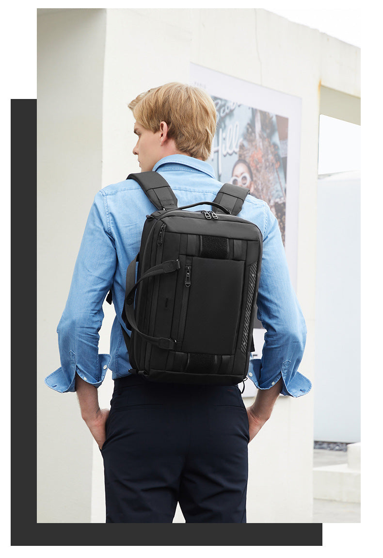 Business Computer Backpack Men's Multifunctional Large Capacity Waterproof Commuting Backpack Shoulder Portable Computer Bag