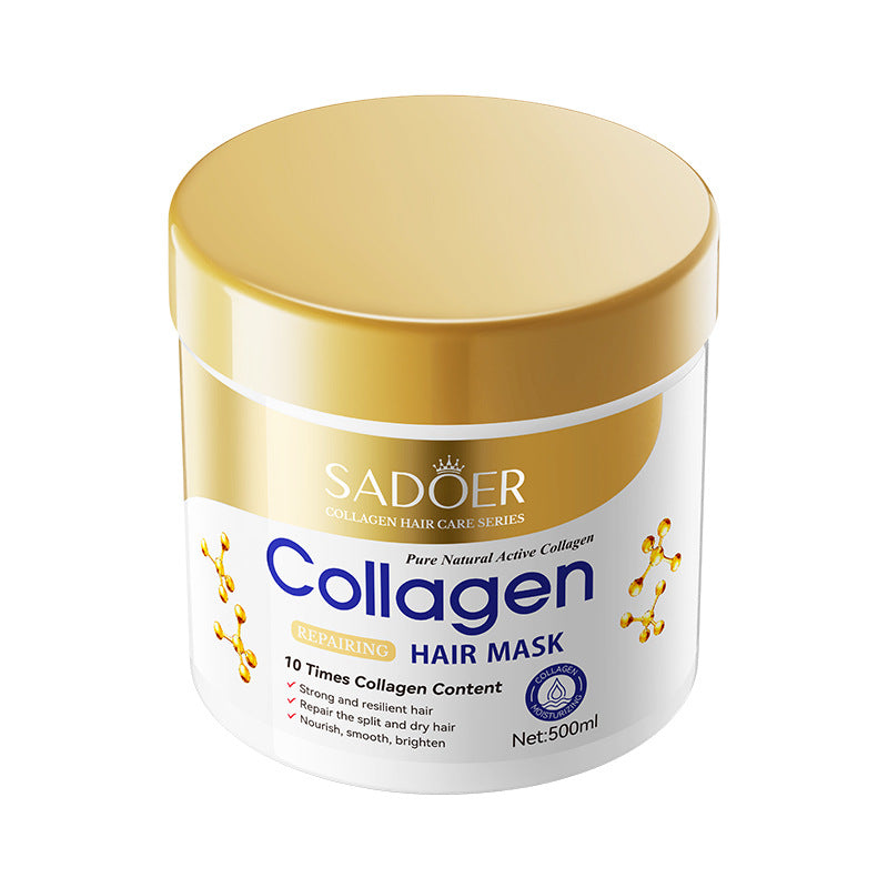Full English Collagen Smooth Hair Mask500ml SADOER Nourishing and Fluffy Hair Conditioner  Wholesale