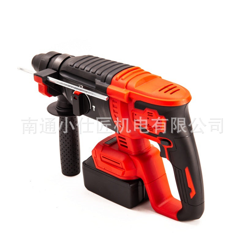 Manufacturer Supply Brushless Rechargeable Lithium Electric Hammer Cross-Border Foreign Trade Multi-Functional High-Power Concrete Stone Electric Hammer