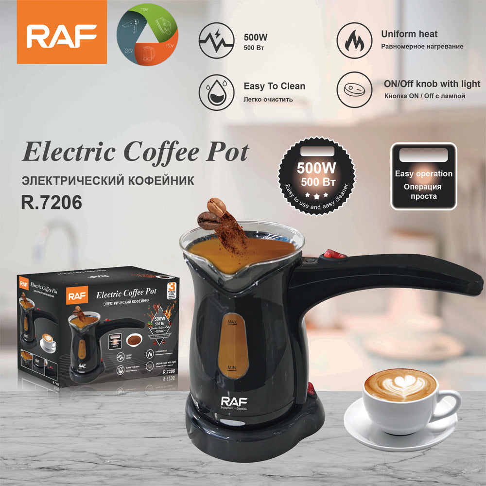 RAF Electric Milk Kettle Coffee Pot Traditional Middle Eastern Electric Turkish Coffee Machine Foldable Coffee pot
