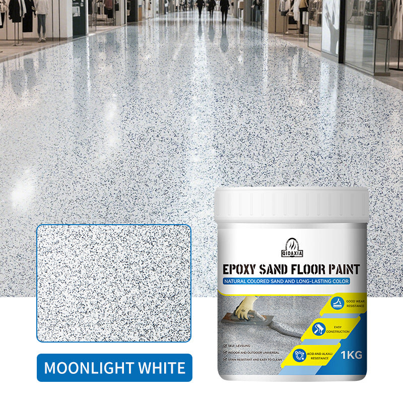 Epoxy Color Sand Self-Leveling Floor Paint Indoor and Outdoor Wear-Resistant Non-Slip Cement Floor Paint Pure Natural Imitation Marble Paint