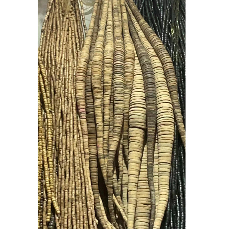 Hot Selling Coconut Shell Wooden Bead Necklace Turquoise Beaded Men's Versatile Accessory Niche Bohemian Collarbone Chain