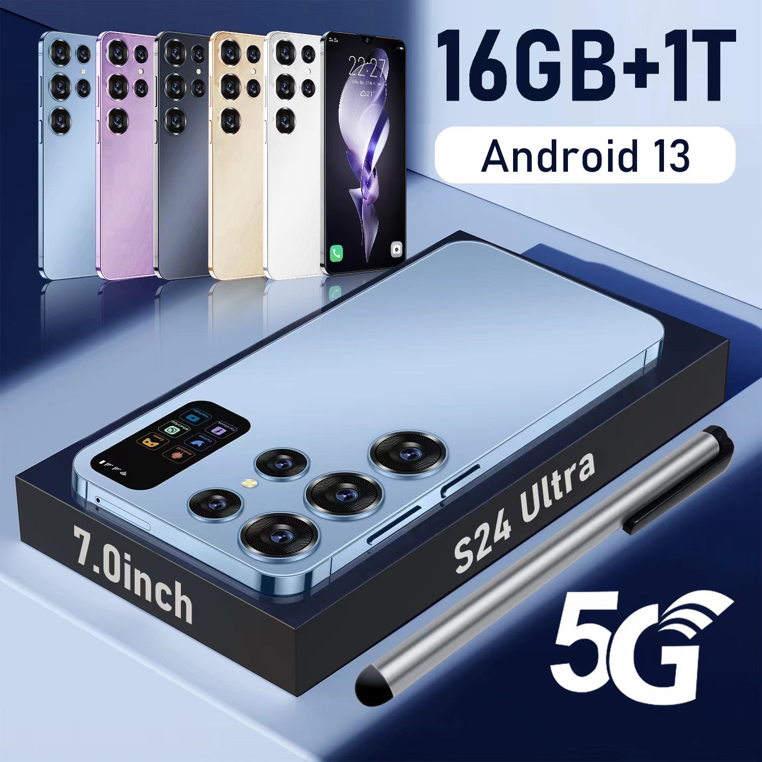 Hot-selling Mobile Phones S24 Ultra Large Screen5G Android Intelligence16+1T Wholesale Factory Price for Mobile Phones