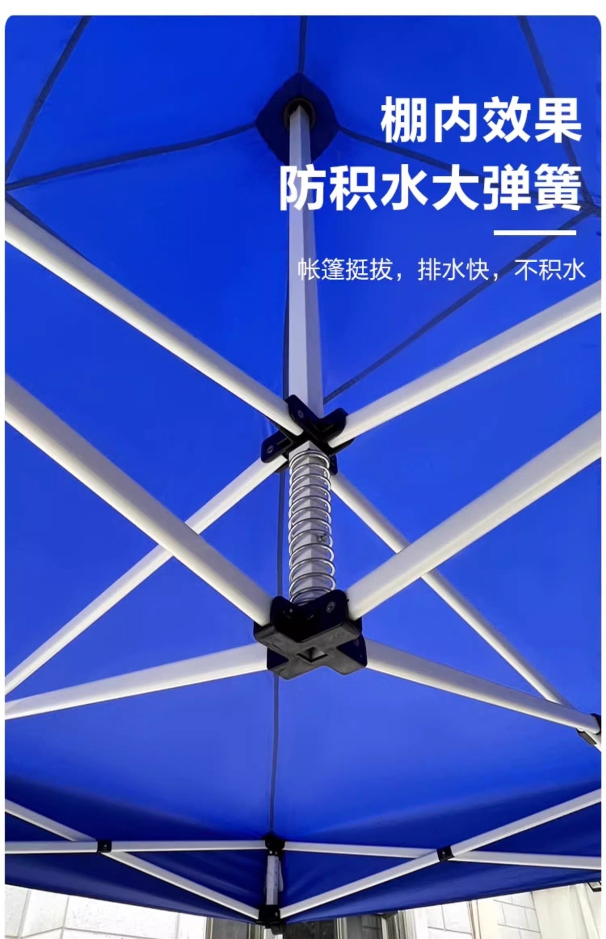 Sunshade Umbrella Sun Protection Stall Tent Large Outdoor Folding Large Umbrella Commercial Square Rain Shelter Courtyard