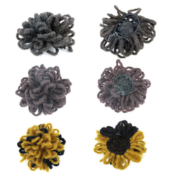 Synthetic Hair Ponytail Caterpillar Drawstring Ponytail Natural African Ponytail Double Ponytail Real Hair Fishbone Braid