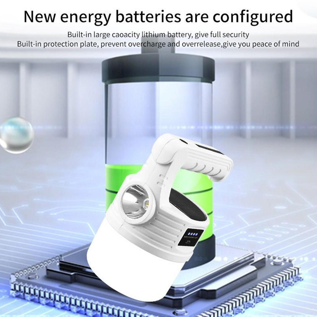 New Solar Light Rechargeable Tent Light Outdoor Camping Light LED Portable Camping Lantern USB Rechargeable Emergency Light