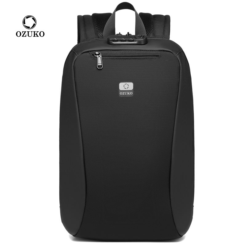 ozuko New Business Backpack Commuting Fashion Student School Bag Casual Waterproof Computer Backpack backpack