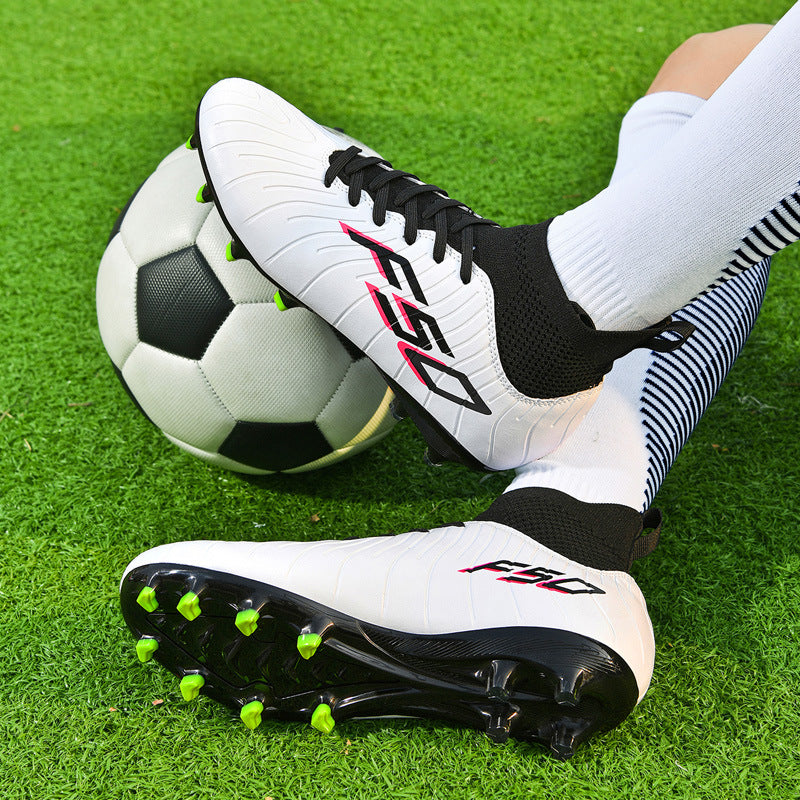 Manufacturer's New Football Shoes with Broken Nails for Men TF Long Spike Football Training Shoes Rubber Short Spike Large Size Student Football Shoes