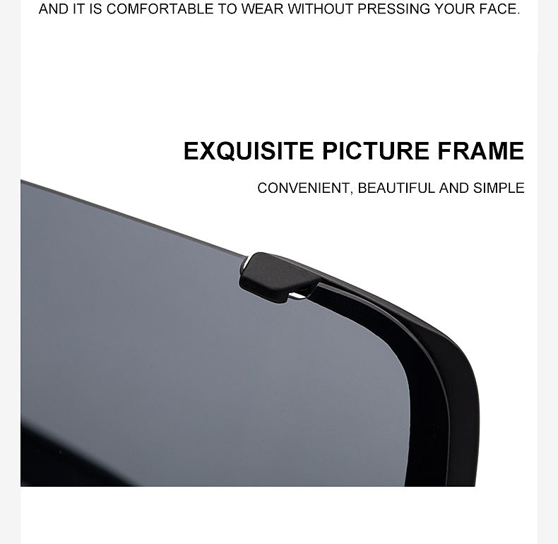 Colorful Cycling Sports Sunglasses for Men17183One-piece Windproof Frame Sunglasses for Men Trendy Sun Protection Glasses