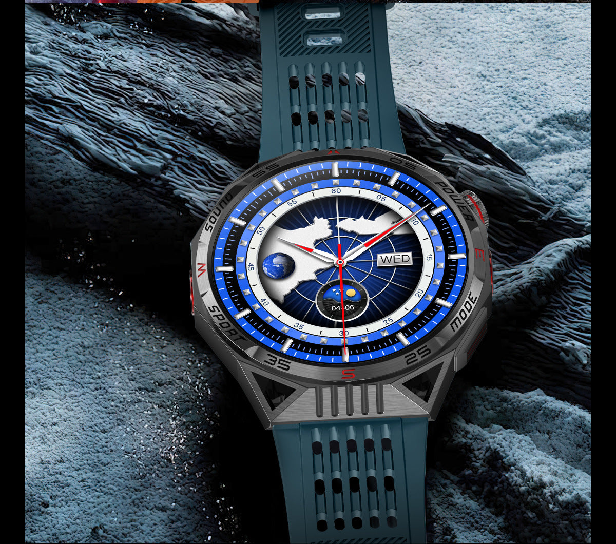 HT28Smart Watch Bluetooth Call True Heart Rate Step Sleep Breathing Training Deep Waterproof Flashlight Sports