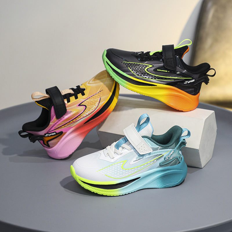 2025New Children's Shoes for Older Kids, Student Training Running Shoes, Lightweight Breathable Trendy Shoes for Boys, Girls' Youth Sports Shoes