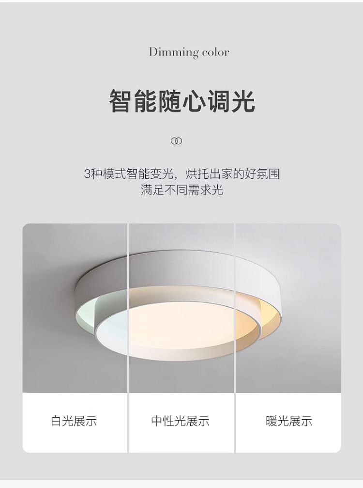 Full Spectrum for Study Room LED Eye Protection Ceiling Lamp Italian Minimalist Ceiling Lamp Modern Atmosphere High-end Master Bedroom Children