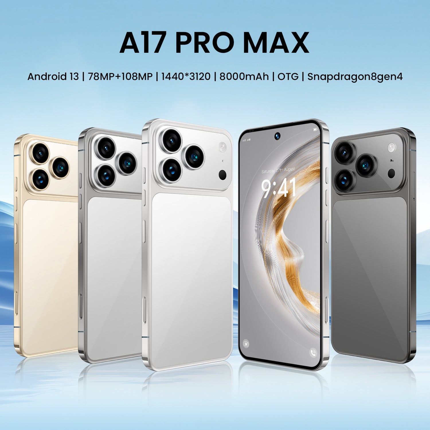 Smartphone A17 Pro Max Factory in stock7.3Inch16G+1T Android phone compatible