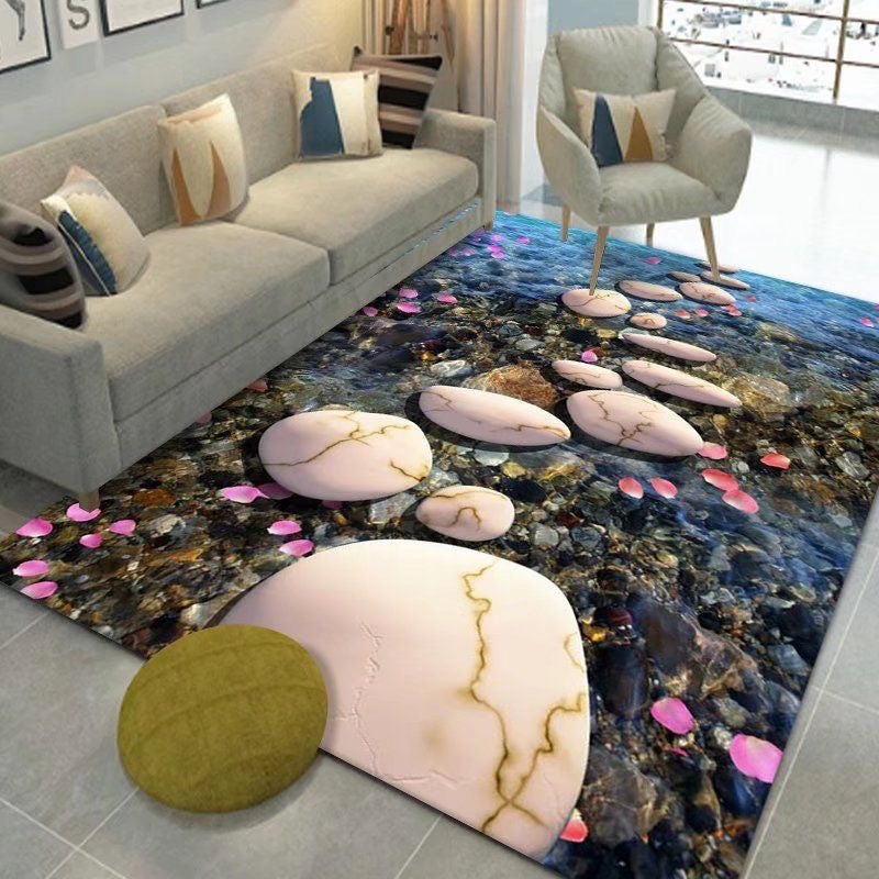Living Room Carpet Stain-Resistant Easy to Clean Sofa Coffee Table Rug Home Insulation Silent Simple Style Non-Slip Crystal Velvet Carpet