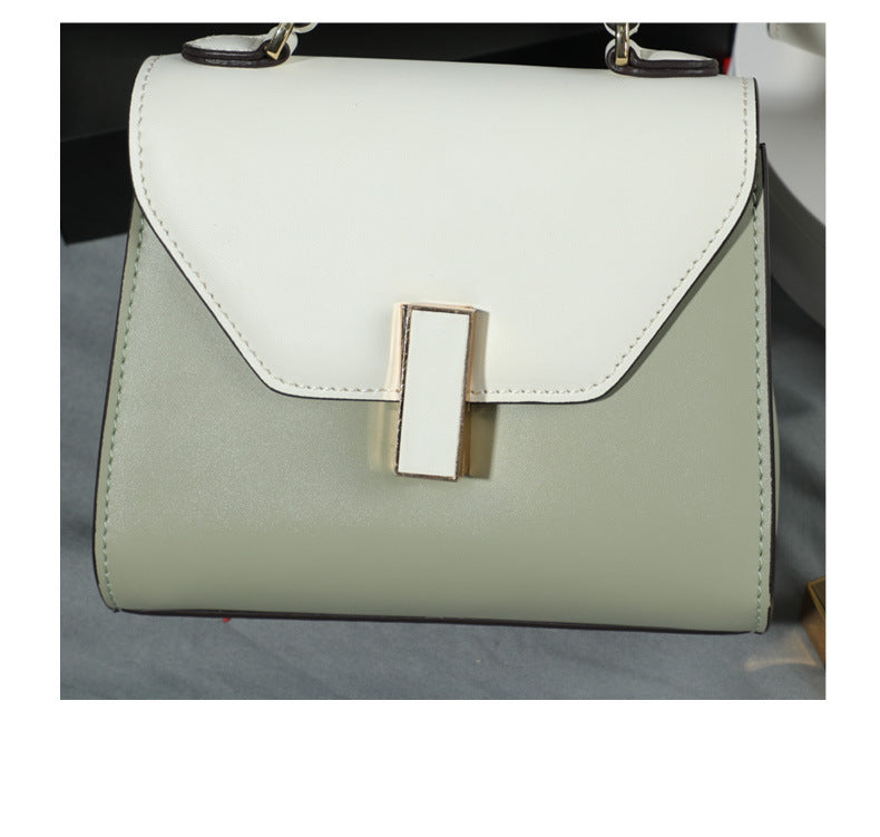 Factory Creative New Women's Bag Fresh Color-Block Handbag Shoulder Bag Elegant Versatile Crossbody Bag